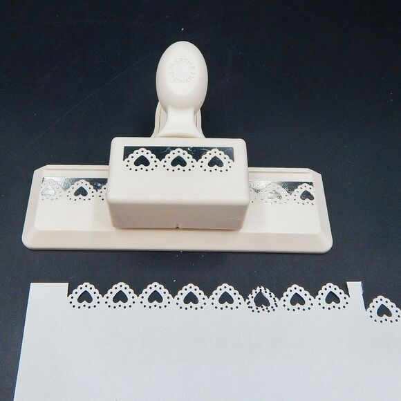 Martha Stewart Border Paper Punch Lace Hearts Doily Love Trim Polka Dots - Picture 1 of 3